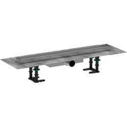 Hansgrohe RainDrain Compact Kompletny odpływ liniowy 600, ruszt do wyłożenia płytkami, niski