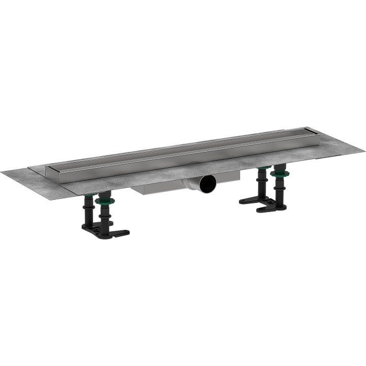 HG RainDrain Compact Kompletny odpływ liniowy 600, ruszt do wyłożenia płytkami, niski