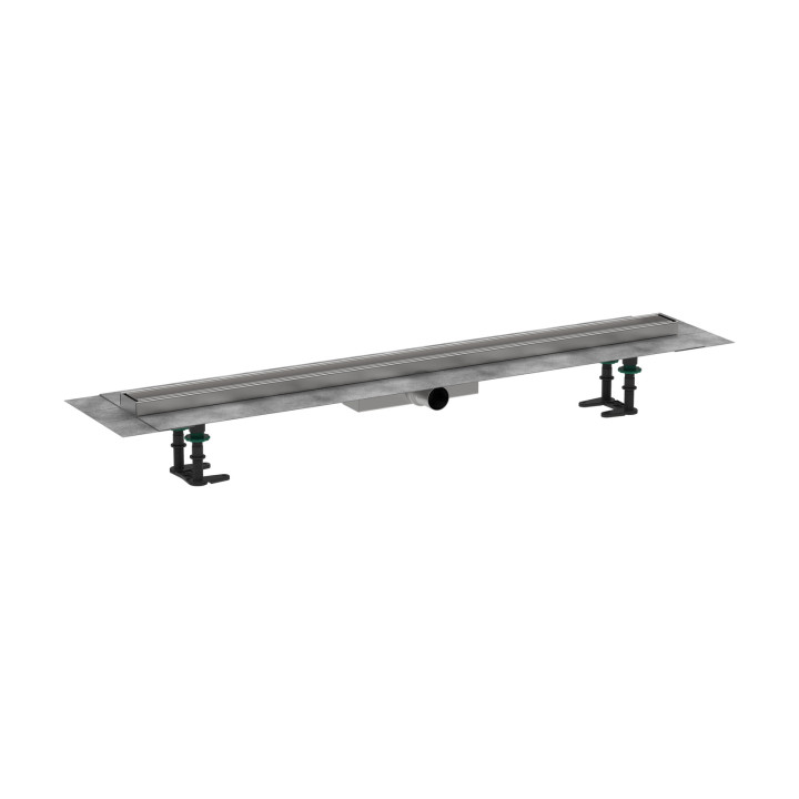 HG RainDrain Compact Kompletny odpływ liniowy 1000, ruszt do wyłożenia płytkami, niski