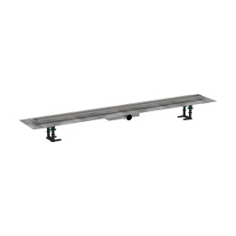 HG RainDrain Compact Kompletny odpływ liniowy 1200, ruszt do wyłożenia płytkami, niski