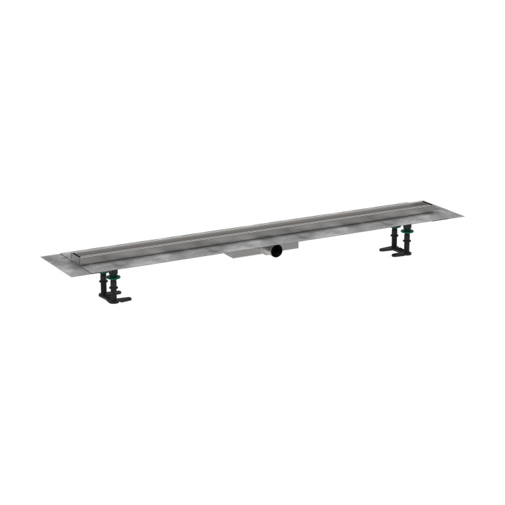 HG RainDrain Compact Kompletny odpływ liniowy 1200, ruszt do wyłożenia płytkami, niski