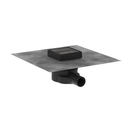 HG RainDrain Point Kompletny odpływ punktowy 100/100, ruszt ozdobny/do wyłożenia płytkami, Stal Szlachetna Szczotkowana