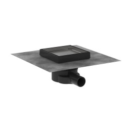 HG RainDrain Point Kompletny odpływ punktowy 150/150, ruszt ozdobny/do wyłożenia płytkami, Stal Szlachetna Szczotkowana
