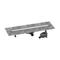 HG RainDrain Go Kompletny odpływ liniowy 800, ruszt ozdobny/do wyłożenia płytkami, standardowy/niski, Stal Szlachetna Szczotkowa