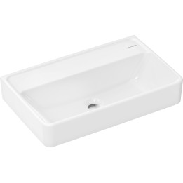 HG Xanuia Q Umywalka wisząca Compact 600/370 bez otworu na baterię, bez przelewu, Biały