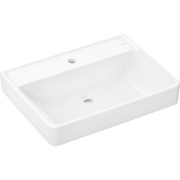 HG Xanuia Q Umywalka wisząca 650/480 z otworem na baterię, bez przelewu, Biały