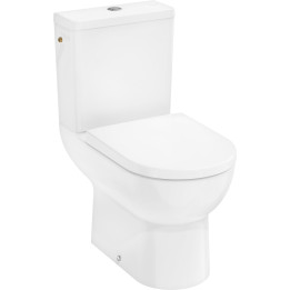 HG GladeLake S Kompakt WC 640, odpływ poziomy/pionowy, przyłącze z boku, AquaChannel Flush, z deską WC, SoftClose, QuickRelease,