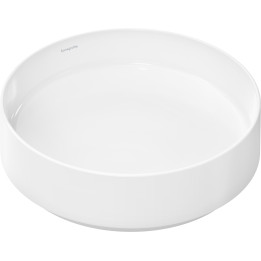 HG Xuniva Evo S Umywalka nablatowa 400/400 bez otworu na baterię, bez przelewu, Biały