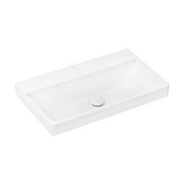HG Xelu Q Umywalka wisząca 800/480 bez otworu na baterię, bez przelewu, SmartClean, Biały