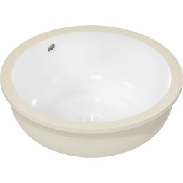 HG Xuniva S Umywalka podblatowa 350/350 bez otworu na baterię, z przelewem, SmartClean, Biały