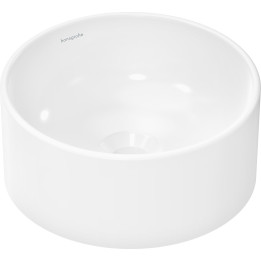 HG Xuniva S Umywalka nablatowa 300/300 bez otworu na baterię, bez przelewu, SmartClean, Biały