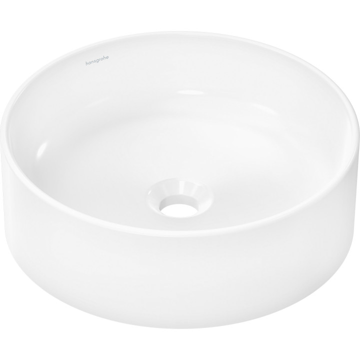 HG Xuniva S Umywalka nablatowa 400/400 bez otworu na baterię, bez przelewu, SmartClean, Biały