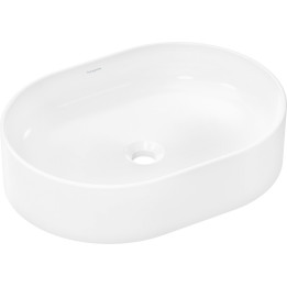 HG Xuniva U Umywalka nablatowa 550/400 bez otwor na baterię, bez przelewu, SmartClean, Biały