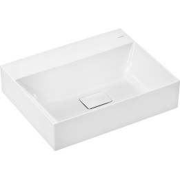 HG Xevolos E Umywalka wisząca 600/480 bez otworu na baterię, bez przelewu, SmartClean, Biały