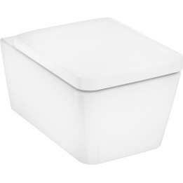 HG EluPura Q Miska wisząca WC 540, bezkołnierzowa AquaFall Flush, SmartClean, z deską WC, SoftClose, QuickRelease, Biały