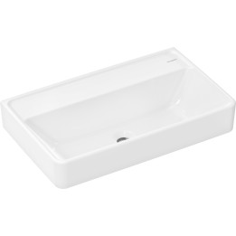HG Xanuia Q Umywalka wisząca Compact 650/390 bez otworu na baterię, bez przelewu, SmartClean, Biały