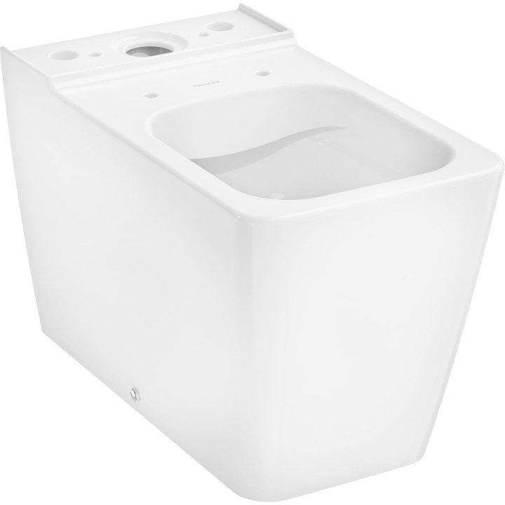 HG EluPura Q Miska kompaktowa WC 640, przyścienna, odpływ poziomy/pionowy, AquaFall Flush, SmartClean, Biały