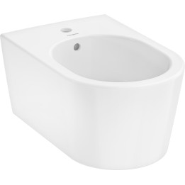 HG EluPura S Bidet wiszący 540 z otworem na baterię, z przelewem, SmartClean, Biały