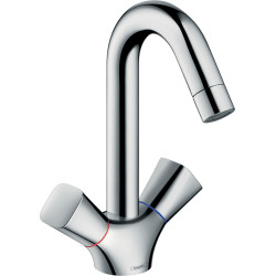 Hansgrohe Logis 2-uchwytowa bateria umywalkowa 150 bez kompletu odpływowego, Chrom