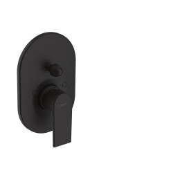 HG Vernis Shape Jednouchwytowa bateria wannowa, podtynkowa, Czarny Matowy