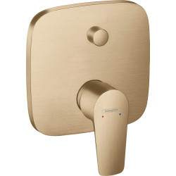 Hansgrohe Talis E Jednouchwytowa bateria wannowa zgodna z normą EN 1717, podtynkowa do iBox universal, Brąz Szczotkowany