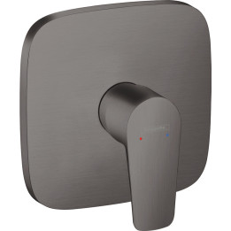 HG Talis E Jednouchwytowa bateria prysznicowa, podtynkowa do iBox universal, Czarny Chrom Szczotkowany