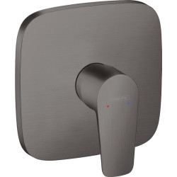 HG Talis E Jednouchwytowa bateria prysznicowa, podtynkowa do iBox universal, Czarny Chrom Szczotkowany