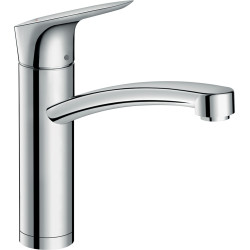 HG Logis M31 Jednouchwytowa bateria kuchenna 160, do instalacji przed oknem, 1jet, Chrom