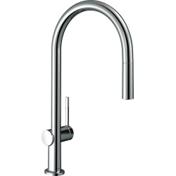 Hansgrohe Talis M54 Jednouchwytowa bateria kuchenna 210, wyciągana wylewka, 1jet, sBox, Chrom