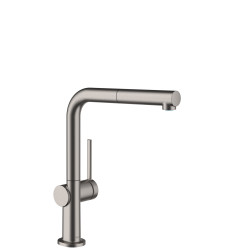 Hansgrohe Talis M54 Jednouchwytowa bateria kuchenna 270, wyciągana wylewka, 1jet, Czarny Chrom Szczotkowany