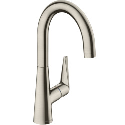 Hansgrohe Talis M51 Jednouchwytowa bateria kuchenna 220, 1jet, Stal Szlachetna Finish