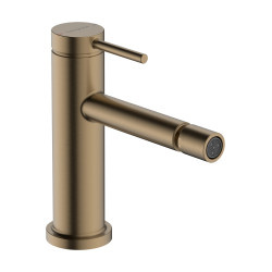 Hansgrohe Tecturis S Jednouchwytowa bateria bidetowa z kompletem odpływowym z cięgłem, Brąz Szczotkowany