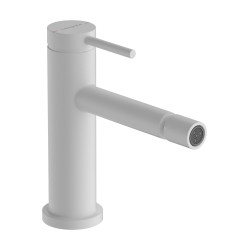 Hansgrohe Tecturis S Jednouchwytowa bateria bidetowa z kompletem odpływowym z cięgłem, Biały Matowy