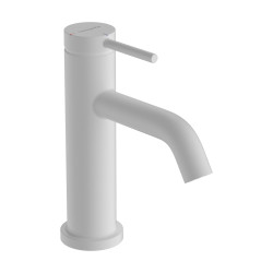 Hansgrohe Tecturis S Jednouchwytowa bateria umywalkowa 80 CoolStart z kompletem odpływowym z cięgłem, Biały Matowy