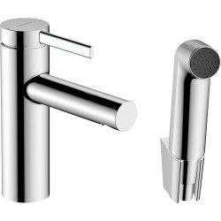 Hansgrohe Zesis S Jednouchwytowa bateria umywalkowa 100 z główką Bidette i wężem 160 cm, bez kompletu odpływowego, Chrom
