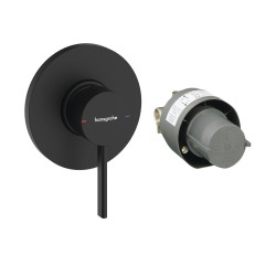Hansgrohe Zesis S Zestaw jednouchwytowej baterii prysznicowej, podtynkowy, Czarny Matowy