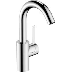 HG Zesis S Jednouchwytowa bateria umywalkowa 210 CoolStart z obrotową wylewką i kompletem odpływowym Push-Open, Chrom