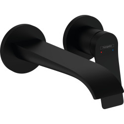 Hansgrohe Vivenis Jednouchwytowa bateria umywalkowa z wylewką 19,2 cm, ścienna, podtynkowa, Czarny Matowy