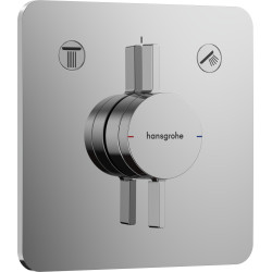 Hansgrohe DuoTurn Q Bateria z mieszaczem do 2 odbiorników, podtynkowa, Chrom