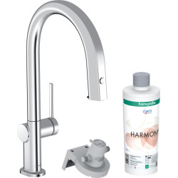 HG Aqittura M91 FilterSystem 210 1jet z wyciąganą wylewką, sBox, zestaw startowy, Chrom