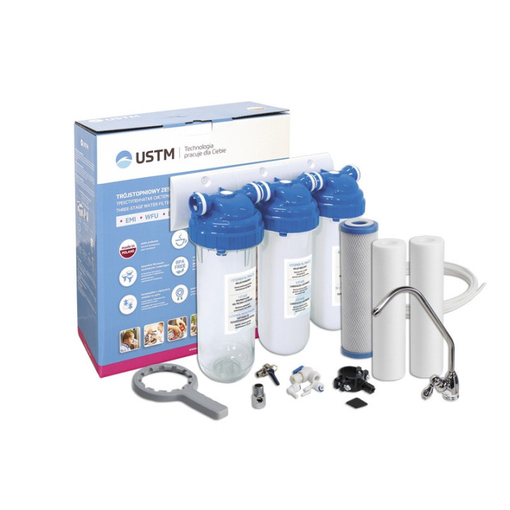 Zestaw podzlewozmywakowy trzystopniowy system filtracji Aqua FS3 Emi USTM