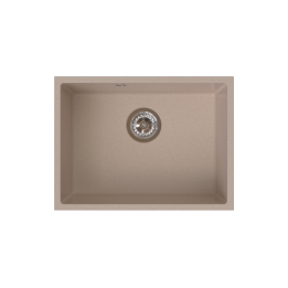 STAMPO zlewozmywak granitowy 1-kom podblatowy 40/54 cm, piaskowy