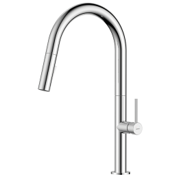 LIQUID bateria zlewozmywakowa z wyciąganą wylewką 2-funkcyjna, chrom