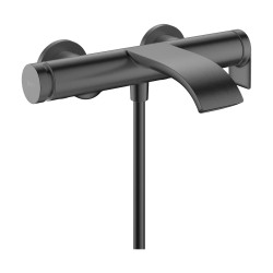 Hansgrohe Vivenis Jednouchwytowa bateria wannowa, natynkowa, Czarny Chrom Szczotkowany