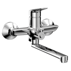 THEMIS bateria wannowa z wylewką 250mm, bez zestawu natryskowego, chrom