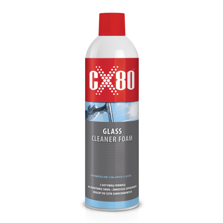 CX80 GLASS CLEANER 500 ML - PŁYN DO CZYSZCZENIA SZYB, LUSTER I POWIERZCHNI SZKLANYCH