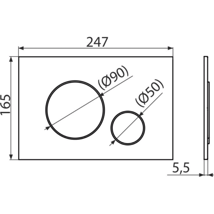 Zestaw Stelaż do WC+Muszla wisząca SOLID+Deska+Przycisk spłukujący ALCAdrain