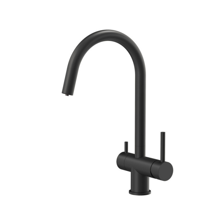 Bateria kuchenna CAREN - stalowa, pure carbon, obrotowa, Quadron