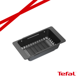 Wkładka do zlewozmywaka / regulowana szerokość 320-460 x185 mm czarny + czarne uchwyty PROMOCJA TEFAL