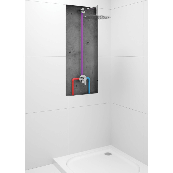 Bateria prysznicowa podtynkowa bez przełącznika natrysku chrom BQA 044L